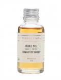 A bottle of Rebel Yell Straight Rye Whiskey Sample
