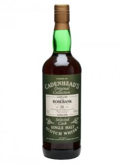 Rosebank 1967 / 26 Year Old / Cadenhead's Lowland Whisky