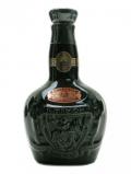 A bottle of Royal Salute 21 Year Old / Green Ceramic Miniature