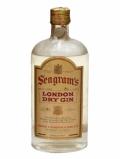 A bottle of Seagram's London Dry Gin / Bot.1960s / 43% / 75cl