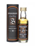 A bottle of Springbank 10 Year Old Miniature