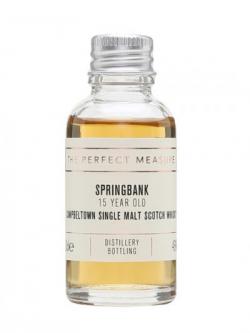 Springbank 15 Year Old Sample Campbeltown Single Malt Scotch Whisky