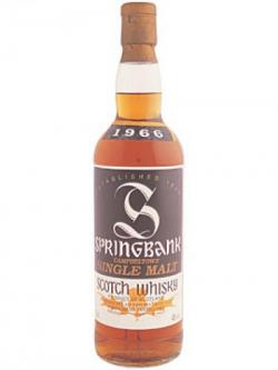 Springbank 1966 Campbeltown Single Malt Scotch Whisky