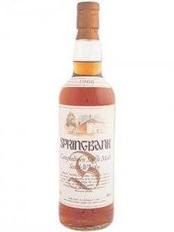Springbank 1966 / Distillery Label Campbeltown Whisky