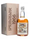 A bottle of Springbank 1966 / Local Barley / Cask# 474 Campbeltown Whisky