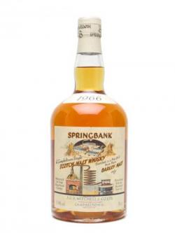 Springbank 1966 Local Barley / Cask #478 Campbeltown Whisky