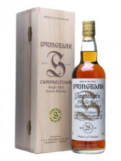 Springbank 25 Year Old / Millennium Edition Campbeltown Whisky