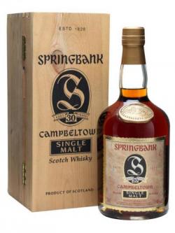 Springbank 30 Year Old Campbeltown Single Malt Scotch Whisky