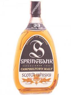 Springbank 33 Year Old / Bot.1980s Campbeltown Whisky