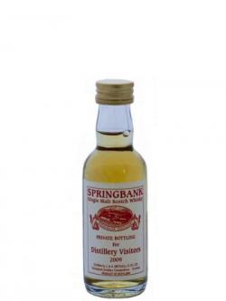 Springbank Distillery Visitors 2009 Miniature