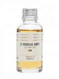 A bottle of St. Nicholas Abbey 10 Year Old Rum Sample