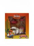 A bottle of Tequila Sierra Miniature Shot Glass Gift Set