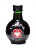 A bottle of Unicum Liqueur Miniature