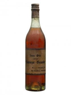 Very Old 1893 Liqueur Brandy / G& J. Greenall / Bot.1930s