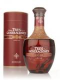 A bottle of Sauza Tres Generaciones Aejo Tequila