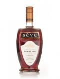 A bottle of Seve Feu de Joie XO Liqueur