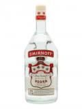 A bottle of Smirnoff Red Label Vodka / Bot.1980s / Large Bottle