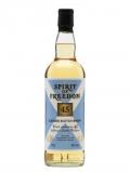 A bottle of Spirit of Freedom 45 Blended Scotch Whisky