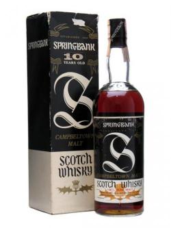 Springbank 10 Year Old / Sherry Cask / Bot.1970s Campbeltown Whisky