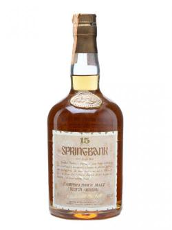 Springbank 15 Year Old / Bot.1980s Campbeltown Whisky