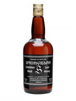 Springbank 1954 / 25 Year Old / Cadenhead's Campbeltown Whisky