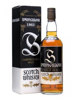 Springbank 1963 / Black Label Campbeltown Single Malt Scotch Whisky