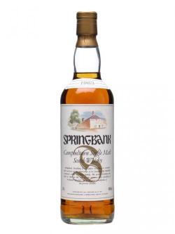 Springbank 1963 / White Label Campbeltown Single Malt Scotch Whisky