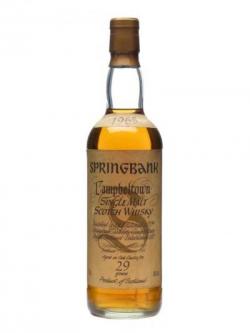 Springbank 1965 / 29 Year Old Campbeltown Single Malt Scotch Whisky