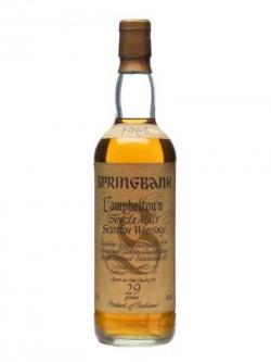 Springbank 1965 / 29 Year Old Campbeltown Single Malt Scotch Whisky