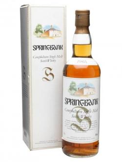 Springbank 1965 Campbeltown Single Malt Scotch Whisky