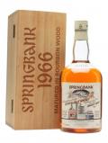 A bottle of Springbank 1966 / Local Barley / Cask #481 Campbeltown Whisky
