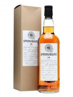 Springbank 1998 / 14 Year Old / Refill Bourbon Butt Campbeltown Whisky