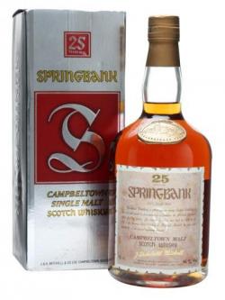Springbank 25 Year Old / Bot.1990s Campbeltown Whisky