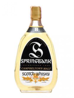 Springbank 8 Year Old / Oval Bottle / Bot.1970s Campbeltown Whisky
