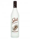 A bottle of Stoli Chocolat Kokonut Vodka