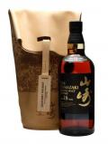 A bottle of Suntory Yamazaki 18 Year Old / Bill Amberg Bag Japanese Whisky