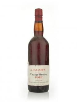 Taylor's Vintage Reserve Port - 1960's