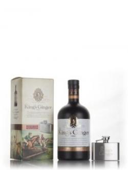 The King's Ginger Liqueur  Gift Pack with Hip Flask
