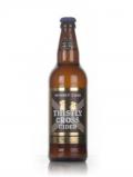A bottle of Thistly Cross Whisky Cask Aged Cider