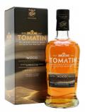 A bottle of Tomatin Wood Highland Single Malt Scotch Whisky