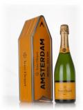 A bottle of Veuve Clicquot Brut Yellow Label - Amsterdam Clicquot Arrow