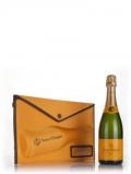 A bottle of Veuve Clicquot Brut Yellow Label Clutch Gift Set