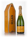 A bottle of Veuve Clicquot Brut Yellow Label - Milan Clicquot Arrow