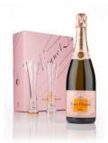A bottle of Veuve Clicquot Rosé Flute Pack