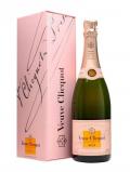 A bottle of Veuve Clicquot Rose NV / Pink Champagne / Gift Box