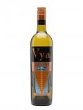 A bottle of Vya / Whisper Dry Vermouth