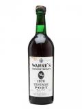 A bottle of Warre's Tercentenary 1970 Vintage Port