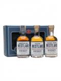 A bottle of Westland Gift Set / 3x20cl American Single Malt Whiskey