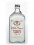 A bottle of White Crown Dry Gin - 1970s