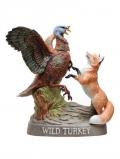 A bottle of Wild Turkey 101 Proof / Red Fox Decanter / No 7 / 1985